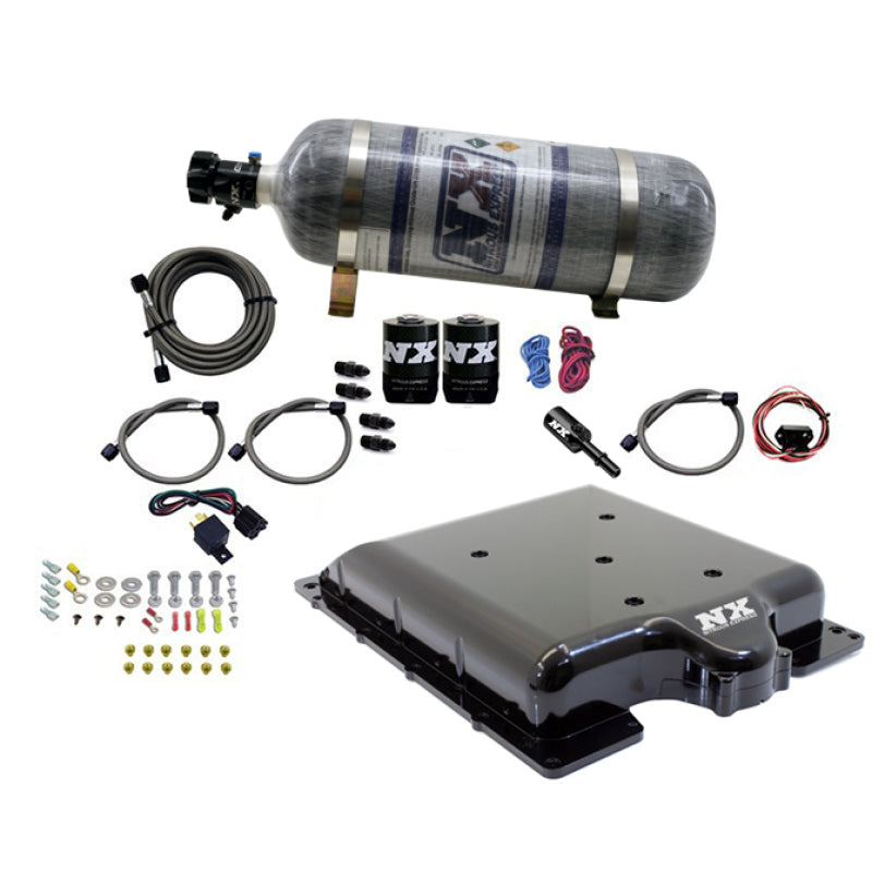 Nitrous Express Dodge Hellcat/Demon Supercharger Lid Nitrous Kit (100-400HP) w/12lb Bottle 20972-12 20972-12 Photo - Primary
