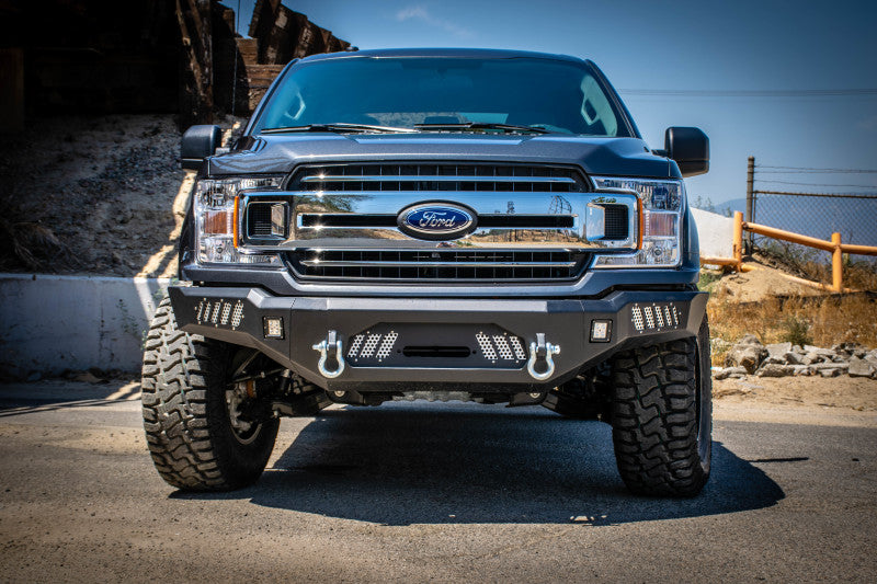 DV8 Offroad 2018+ Ford F-150 Front Bumper w/ Light Holes FBFF1-08 FBFF1-08 Photo - Mounted