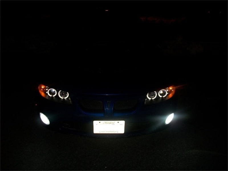 Spyder Pontiac GTO 04-06 Projector Headlights LED Halo LED Black High H1 Low H1 PRO-YD-PGTO04-HL-BK 5011749 5011749 Photo - Mounted