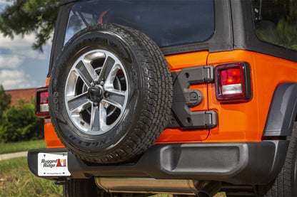 Rugged Ridge HD Tire Carrier Hinge Casting; 18-19 Jeep Wrangler JL 11546.56 Photo - Mounted