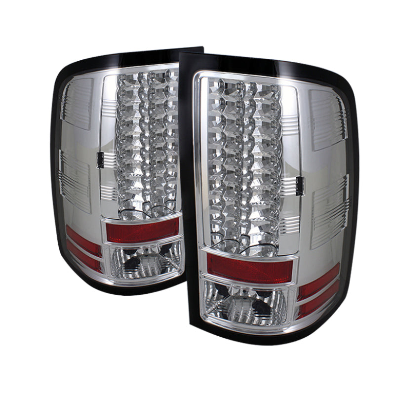 Spyder GMC Sierra 07-13 (Not fit 3500 Dually 4 Rear Wheels)LED Tail Lights Chrome ALT-YD-GS07-LED-C 5014931 5014931 Photo - Primary