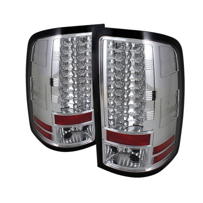 Spyder GMC Sierra 07-13 (Not fit 3500 Dually 4 Rear Wheels)LED Tail Lights Chrome ALT-YD-GS07-LED-C 5014931 5014931 Photo - Primary