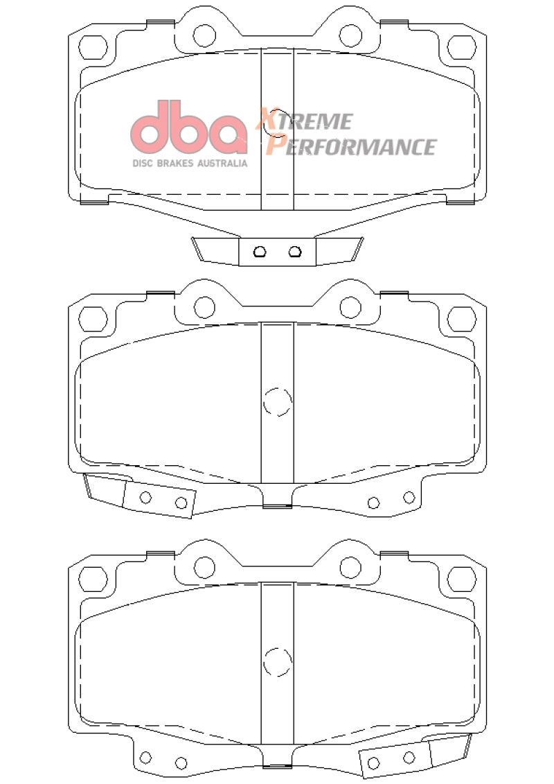 DBA 92-99 Toyota Land Cruiser XP Performance Front Brake Pads DB1149XP DB1149XP Photo - out of package
