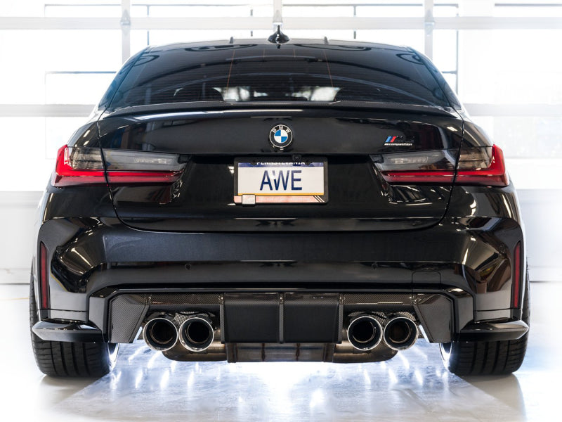 AWE Tuning AWE SwitchPath Catback Exhaust for BMW G8X M3/M4 - Chrome Silver Tips 3025-43480 3025-43480 Photo - Mounted