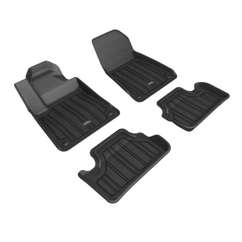 3D MAXpider 21-23 Polestar 2 Elitect 1st & 2nd Row Floormats - Black E1PS00001809 E1PS00001809 Photo - Primary
