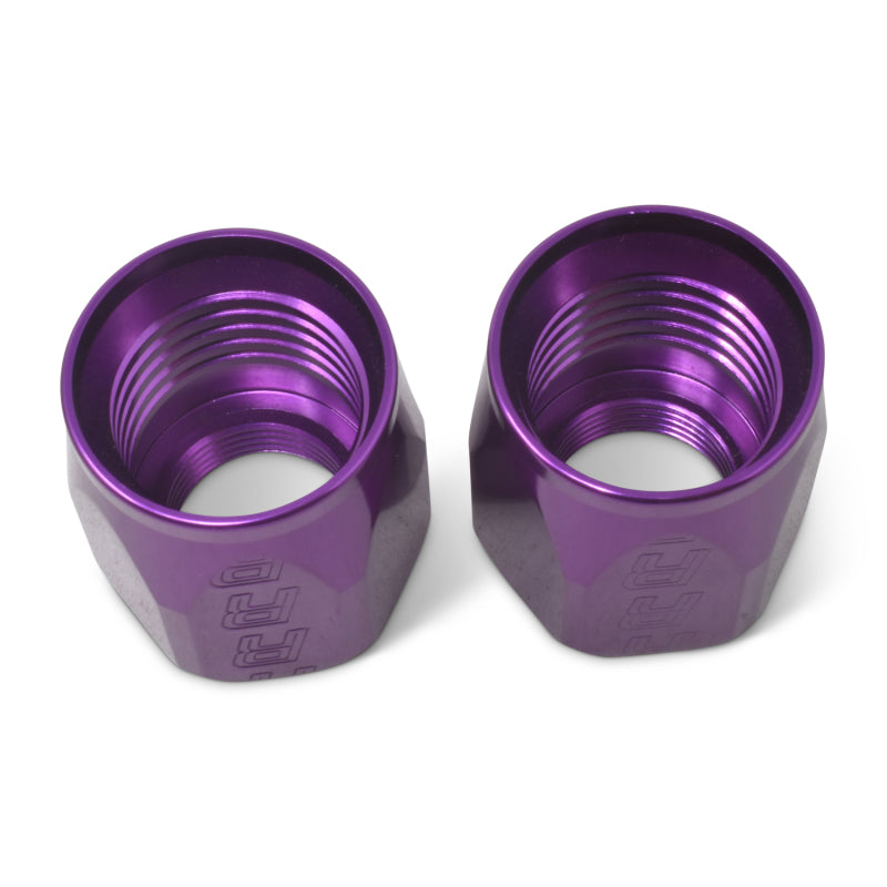 Russell Performance 2-Piece -8 AN Anodized Full Flow Swivel Hose End Sockets (Qty 2) - Purple 615532 615532 Photo - out of package