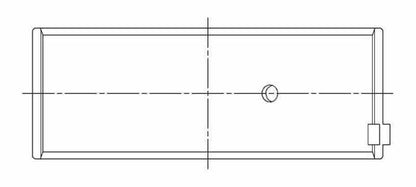 ACL Race Series Rod Bearings Nissan 4 1998cc SR20DET GTiR Size: STD 4B2976HX-STD Technical Drawing
