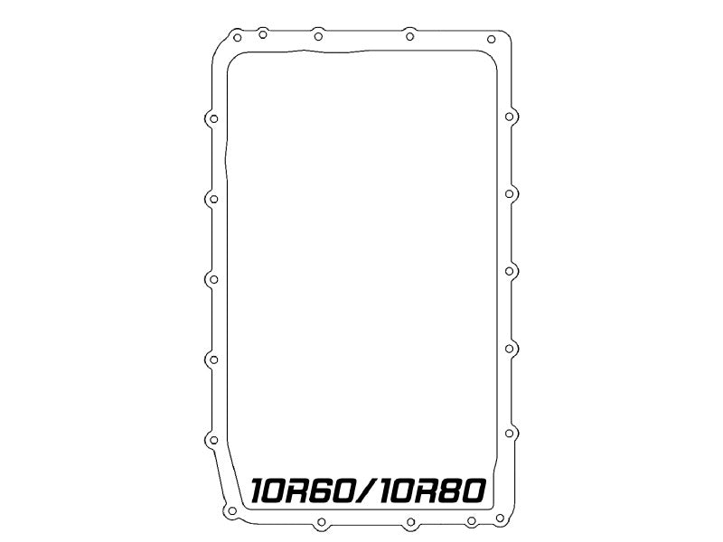 aFe 17-24 Ford F-150 10R60/10R80 Pro Series Rear Transmission Pan Black w/ Machined Fins 46-71330B 46-71330B Technical Drawing