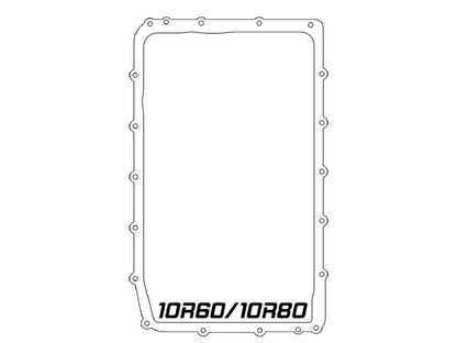 aFe 17-24 Ford F-150 10R60/10R80 Pro Series Rear Transmission Pan Black w/ Machined Fins 46-71330B 46-71330B Technical Drawing