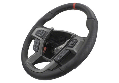 Ford Performance Parts 2015-2017 F-150 Raptor Performance Steering Wheel Kit - Red Sightline M-3600-F15RRD Photo - Unmounted