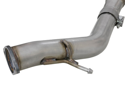 aFe Takeda 3in-2.5in SS Axle-Back Exhaust w/Polished Tips 2018 Hyundai 49-37002-1P Photo - Unmounted