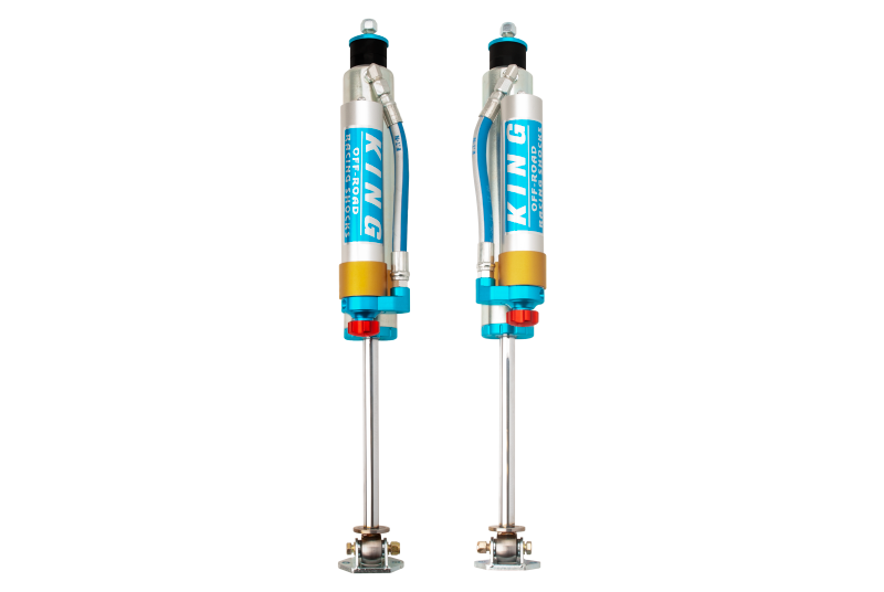 King Shocks 97-06 Jeep Wrangler TJ Front 2.5 Dia Piggy Hose Res Shock 0-2in Lift w/Adjuster (Pair) 25001-160A 25001-160A Photo - Primary