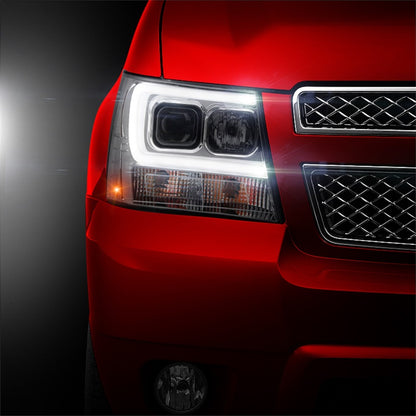 Spyder 07-14 Chevy Suburban/1500/2500/Tahoe V2 Projector Headlights Smoke PRO-YD-CSUB07V2-DRL-SM 5082589 5082589 Photo - Mounted