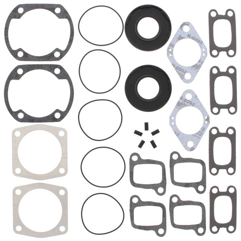 Vertex Pistons Vertex Gaskets 1991 Ski-Doo Nordic 50 Complete Gasket Kit w/ Oil Seals 711162D 711162D Photo - Primary