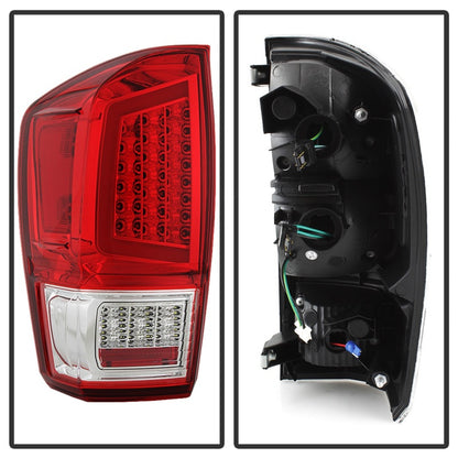 SPYDER xTune 16-18 Toyota Tacoma Light Bar LED Tail Lights - Chrome (ALT-JH-TTA16-LBLED-C) 9041709 9041709 Photo - Unmounted