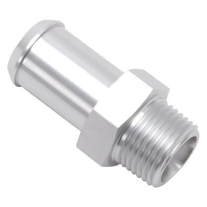 Edelbrock Hose End, Straight, 3/8" NPT to 5/8" Barb, Clear Anodize 8188 Photo - out of package