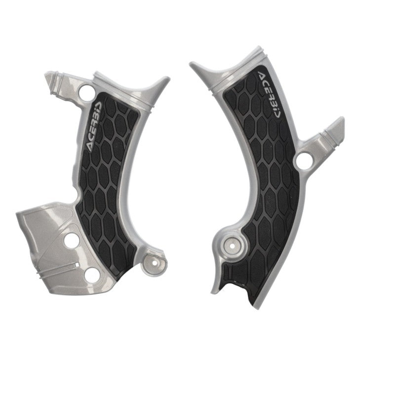Acerbis 23+ Yamaha YZ450F Frame Guards- X-Grip - Silver/Black 2981441015 2981441015 Photo - Primary