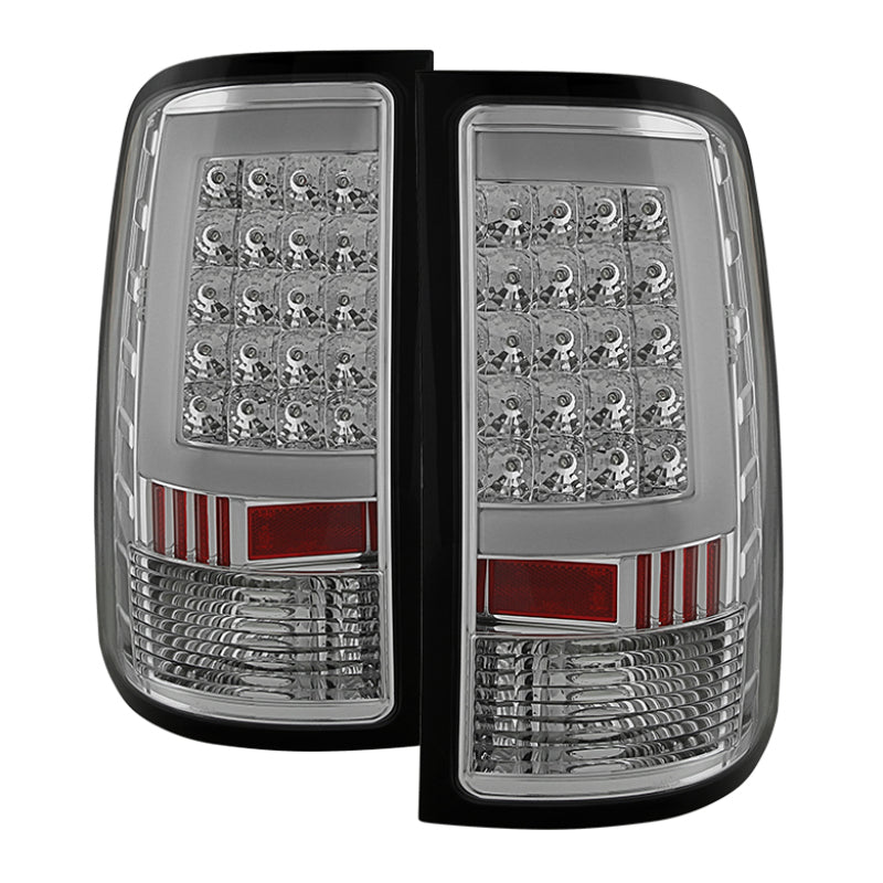 SPYDER Xtune GMC Sierra 07-13 LED Tail Lights Chrome ALT-ON-GS07-G2-LED-C 5081568 5081568 Photo - Primary