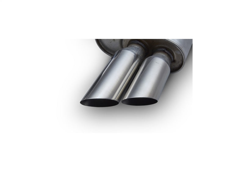 Ford Racing 2013-2014 Mustang GT Axle Back QUAD TIP Mufflers with Rear Lower VALENCE M-5230-MSVTCD M-5230-MSVTCD Photo - Unmounted