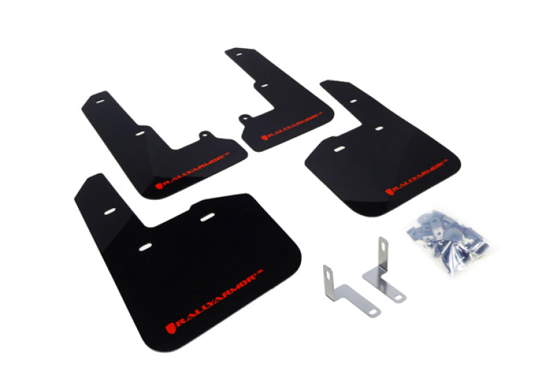 Rally Armor 2015 Subaru Legacy Mud flap Red Logo MF34-UR-BLK/RD Photo - Primary