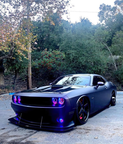 ORACLE Lighting Oracle 08-14 Dodge Challenger Dynamic Surface Mount Headlight/Fog Light Halo Kit COMBO - ColorSHIFT 1458-332 1458-332 Photo - lifestyle view