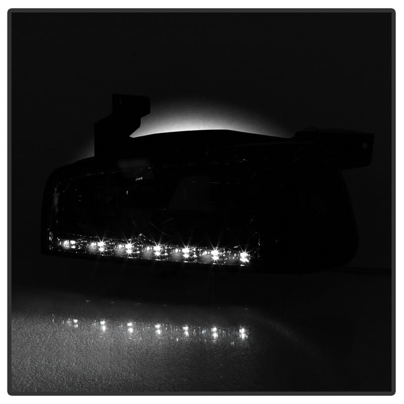 SPYDER Xtune Dodge Charger 06-10 1Pc LED Crystal Headlights Chrome HD-ON-DCH05-1PC-LED-C 5017628 5017628 Photo - Unmounted