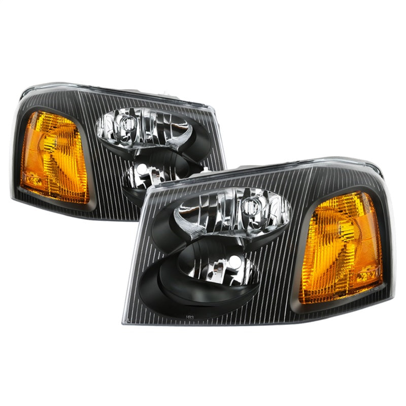 SPYDER xTune 02-09 GMC Envoy OEM Style Headlights - Black (HD-JH-GEN02-AM-BK) 9042652 9042652 Photo - Primary