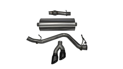 Corsa Performance 14 GMC Sierra/Chevy Silv 1500 Reg. Cab/Std. Bed 5.3L V8 Black Sport 14871BLK Photo - Primary