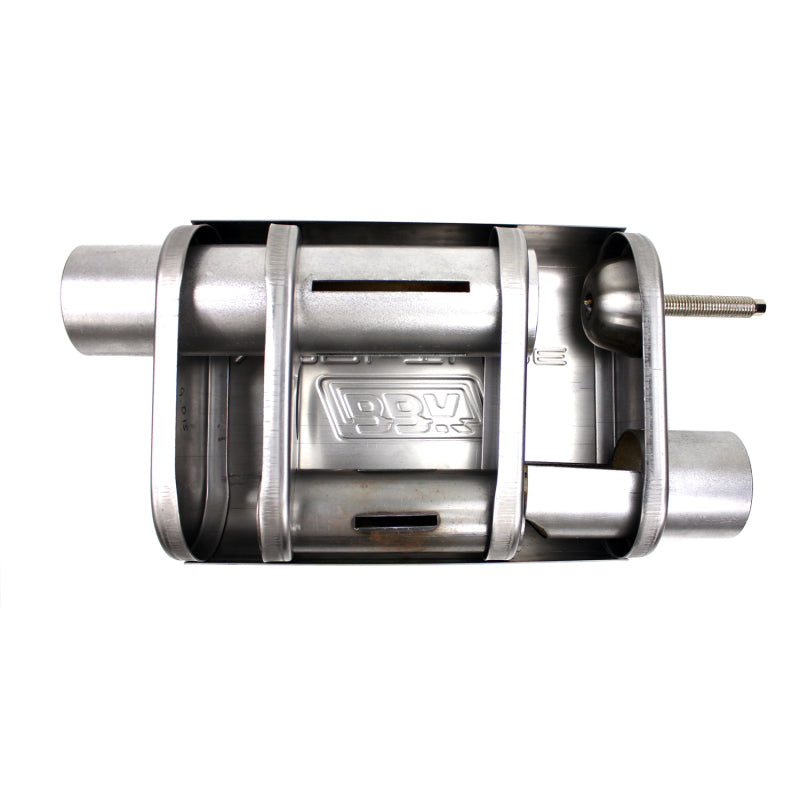 BBK Performance 2-1/2 Varitune Adjustable Muffler Double Offset (Stainless) 31015 Photo - out of package
