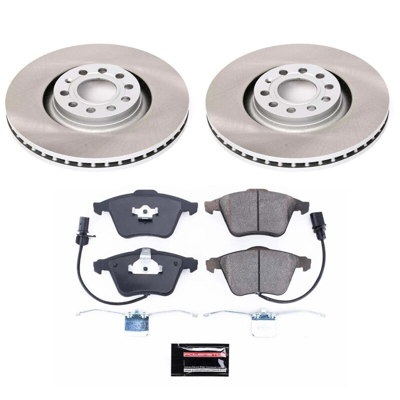 PowerStop Power Stop 05-09 Audi A4 Quattro Front Semi-Coated Rotor Kit SC2990 SC2990 Photo - Primary