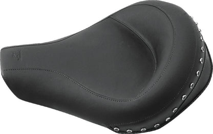 Mustang Motorcycle Mustang 94-96 Harley Road King Standard Touring Solo Seat w/Blk Pearl Studs - Black 75566 75566 Photo - Primary
