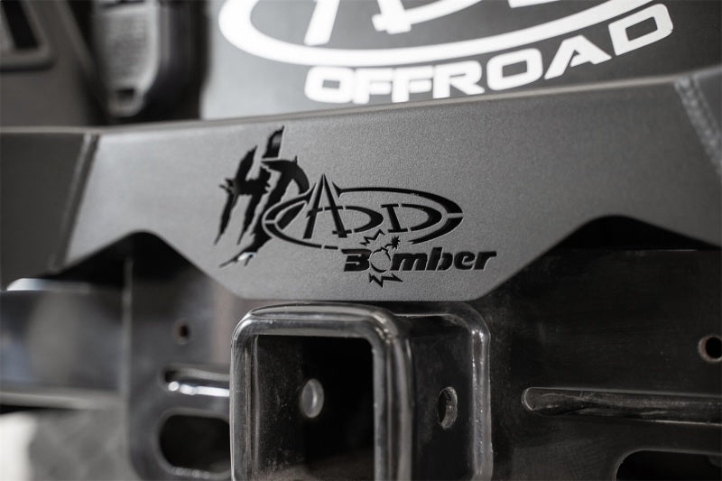 Addictive Desert Designs 17-20 Ford Super Duty Bomber HD Rear Bumper w/ Mounts For Cube Lights R160051280103 R160051280103 Photo - Mounted