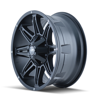 Mayhem 8090 Rampage 18x9 / 6x135 BP / -12mm Offset / 106mm Hub Matte Black Wheel 8090-8937MB 8090-8937MB Photo - Primary