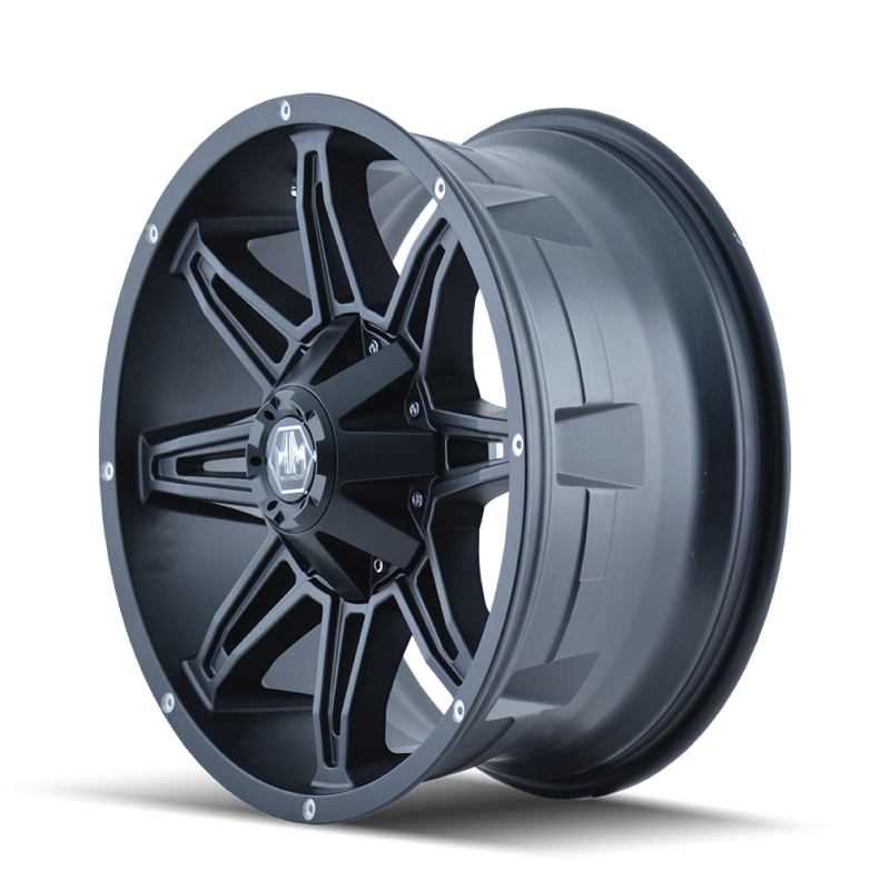 Mayhem 8090 Rampage 17x9 / 5x114.3 BP / -12mm Offset / 87mm Hub Matte Black Wheel 8090-7956MB 8090-7956MB Photo - Primary