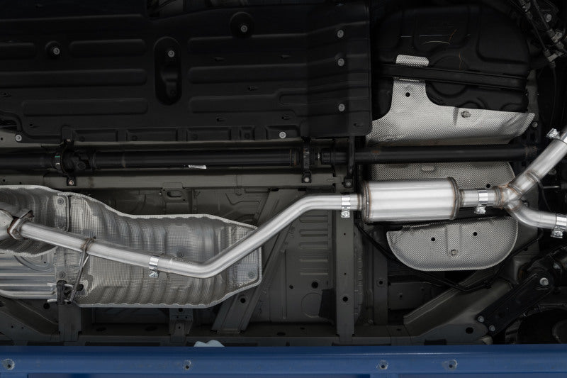 MBRP 21-22 Honda Ridgeline Aluminized Steel 2.5in Cat-Back - Dual Split Rear Exit S5901AL S5901AL Photo - Mounted