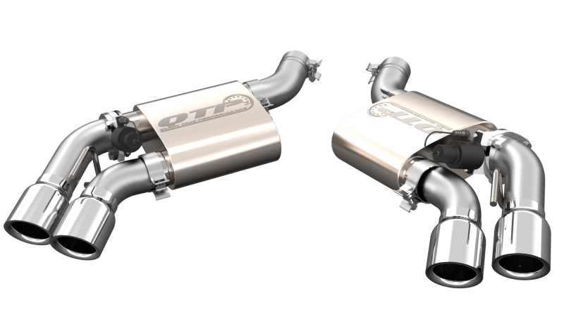 QTP 16-18 Chevrolet Camaro SS 6.2L 304SS Screamer Axle Back Exhaust w/4in Quad Tips 400117 400117 Photo - Primary