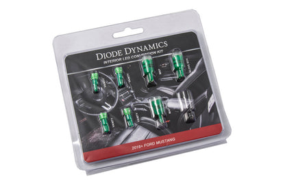 Diode Dynamics Mustang Interior LED Light Kit 18-19 Mustang Stage 1 - Green DD0361 DD0361 Photo - Primary