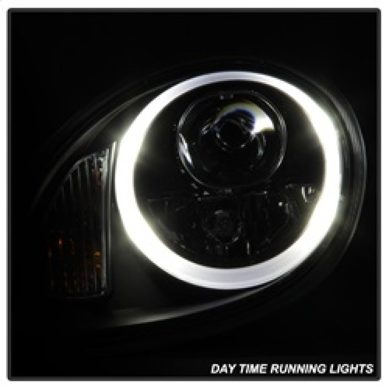 Spyder Porsche Cayman 05-08 Headlights - Halogen Model Only - DRL LED - Black PRO-YD-P98705-DRL-BK 5083197 5083197 Photo - Primary