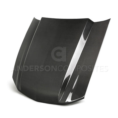 Anderson Composites 2013-2014 Ford Mustang Type-CJ Carbon Fiber Cowl Hood AC-HD13FDMU-CJ AC-HD13FDMU-CJ Photo - Primary