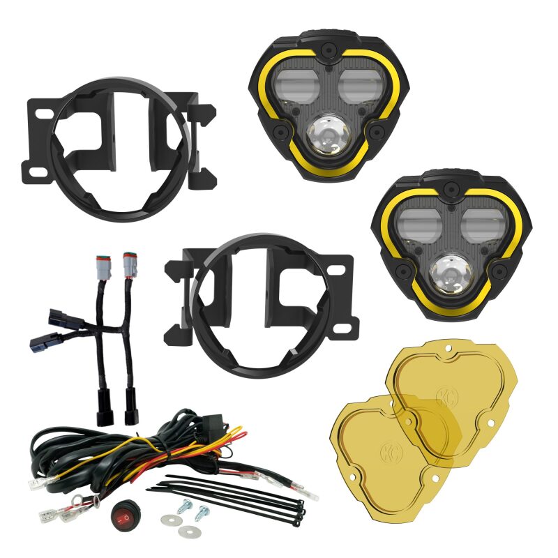 KC HiLiTES FLEX ERA 3 Dual Mode SAE Fog Lights - 2-Light Master Kit for Toyota Tacoma/4Runner/Tundra 97154 97154 Photo - Primary
