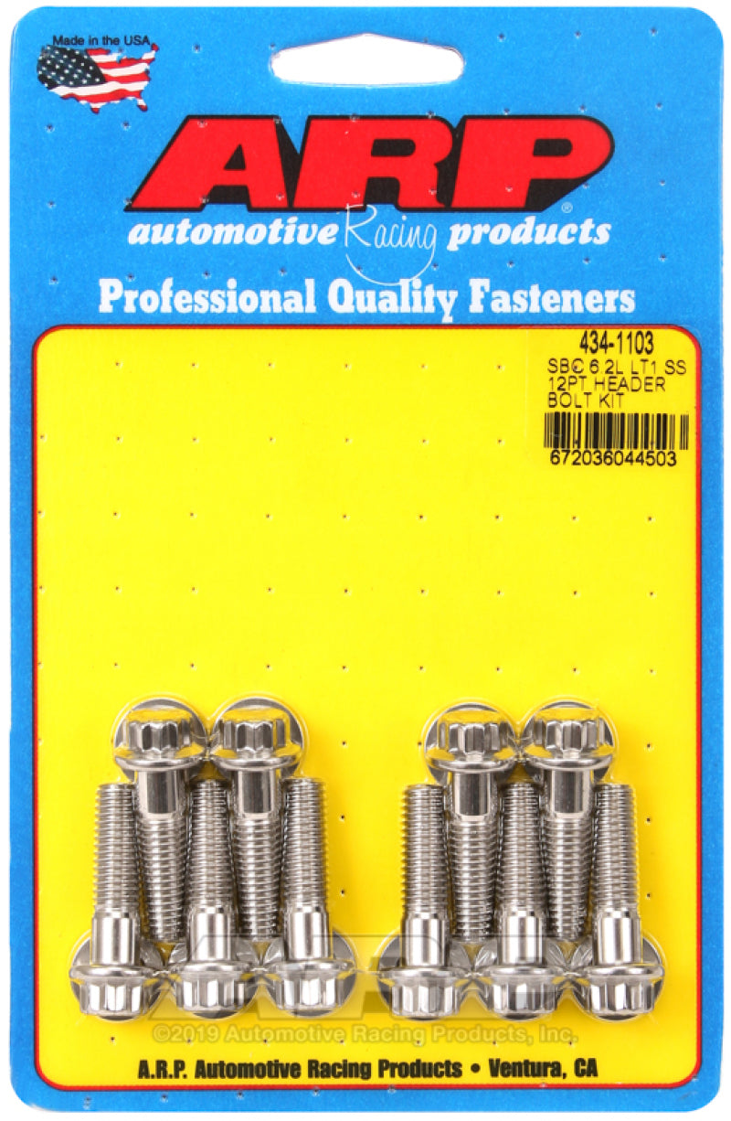ARP SB Chevrolet LT1 6.2L Header Bolt & Stud Kits 434-1103 Photo - Primary