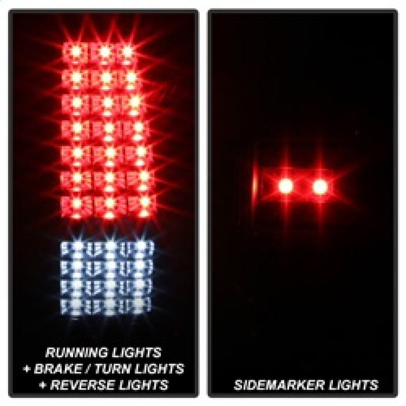 SPYDER xTune 03-06 Chevrolet Silverado 1500 LED Tail Lights - Black (ALT-JH-CSIL03-LED-BK) 9037634 9037634 Photo - Unmounted