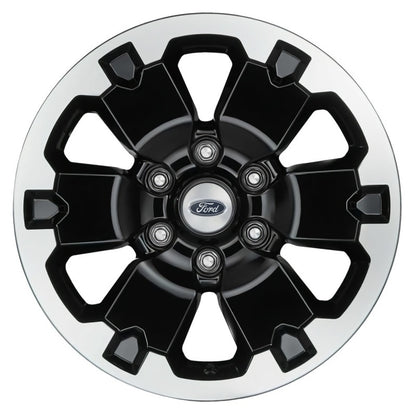 Ford Racing 19-21 Ranger 18x8in 4 Wheel Kit w/TPMS - Gloss Black w/ Machined Face M-1007K-DC18X8BMF M-1007K-DC18X8BMF Photo - Primary