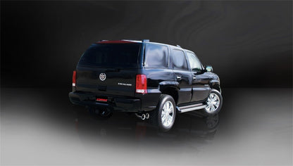 Corsa Performance 02-06 Cadillac Escalade 6.0L V8 Polished Sport Cat-Back Exhaust 14220 Photo - Mounted