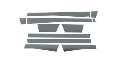 Putco 10-18 RAM 2500 Crew Cab 6.5in- 5.5in Wide w/o Factory Flares 12pcs Blk Platinum Rocker Panels 9751317BP 9751317BP Photo - Primary