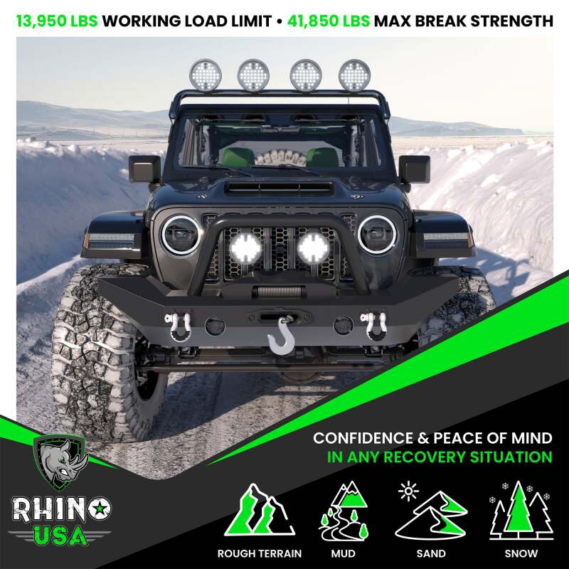 Rhino USA 3/4In D-Ring Shackle Set (2-Pack) Matte Black RNO-MATTE-SHACK RNO-MATTE-SHACK User 6