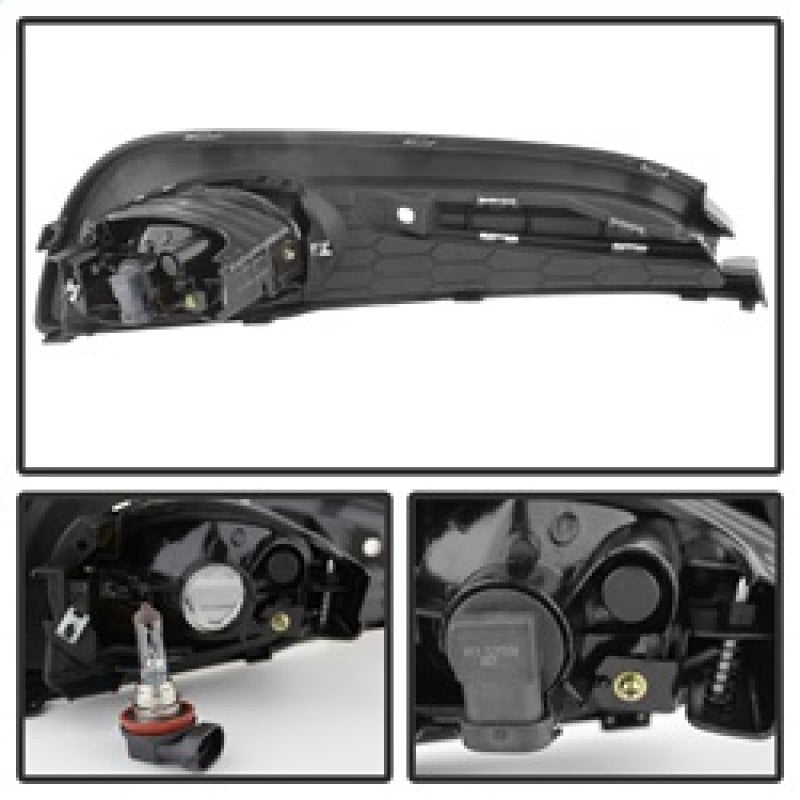 Spyder Honda Civic 2013-2014 4dr OEM Fog Light W/Switch Clear FL-HC2013-4D-C 5077745 5077745 Photo - Unmounted