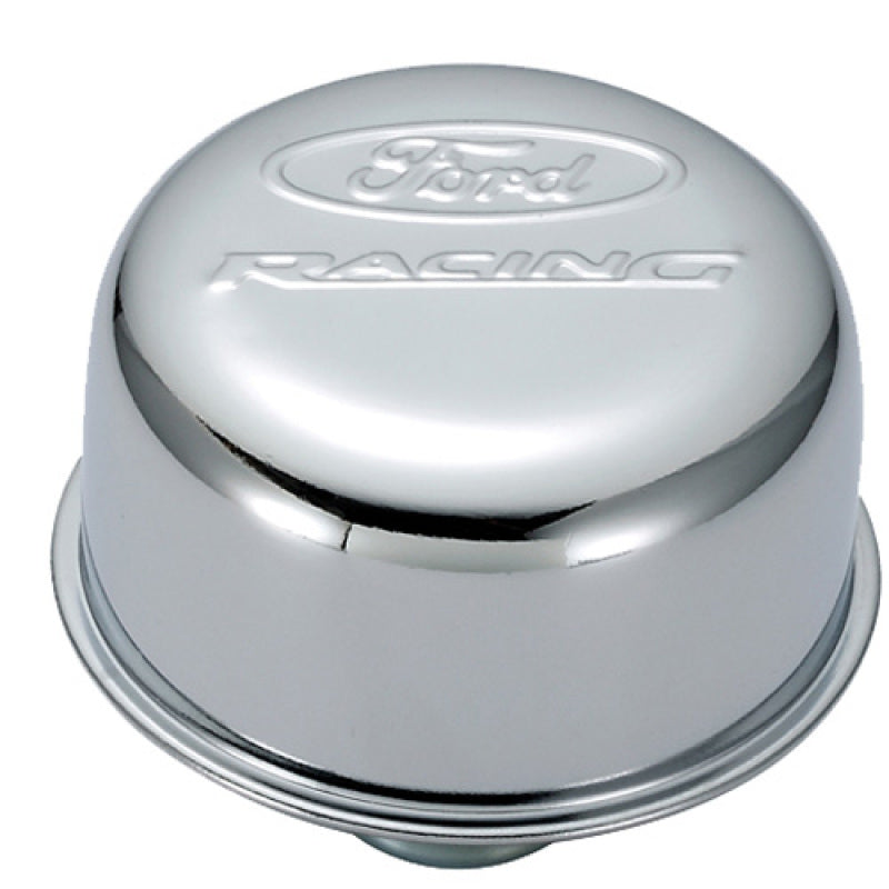 Ford Racing Logo Push-In Type Air Breather Cap - Chrome 302-215 302-215 User 1