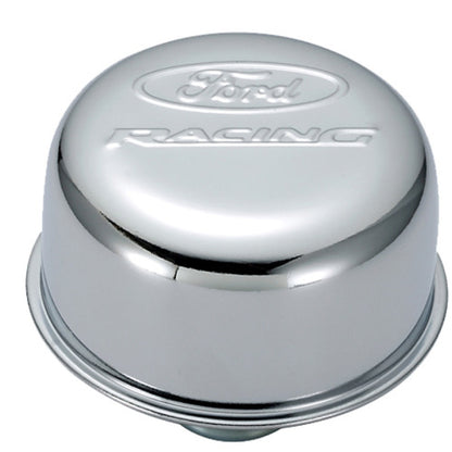 Ford Racing Logo Push-In Type Air Breather Cap - Chrome 302-215 302-215 User 1