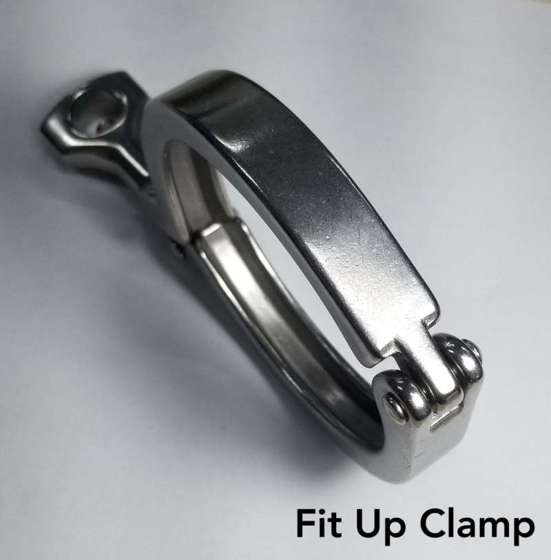 Ticon Industries 4in Stainless Steel Tri-Clover Clamp Heavy Duty Single Pin w/Silicone Gasket 119-10200-0100 119-10200-0100 User 1